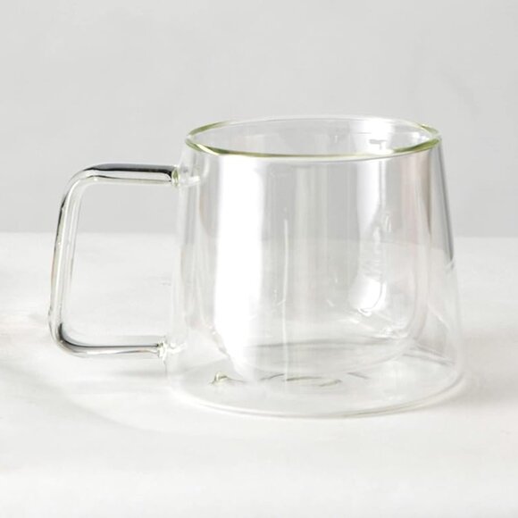 Four New LEMONSODA Double Walled Glass Coffee Drink Mug with Handle, 250 mL - Picture 2 of 9